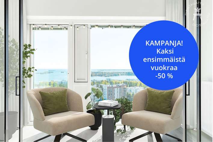 Kerrostalo, 2H+KT+VIH, 49,5 m², Aurinkolahti, Helsinki