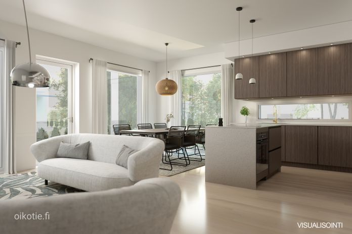 Omakotitalo, 6h+k+2xkph+s+2xwc+khh+ter+var+ak, 131 m², Pohjois-Tapiola, Espoo