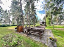 Pihapiiri on kivan vehreä.