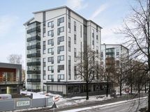 Kauppakadulta päin, asunto toisella puolella taloa