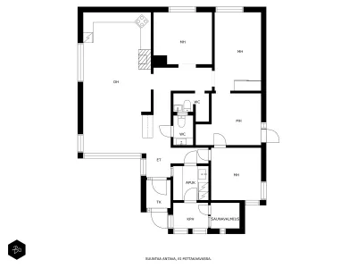 Omakotitalo, 4mh, oh, tupak, 2x wc, kph, khh, s-varaus + piharakennus, jossa huone, sauna, kph, wc, 139 m², Rieskala - View 2