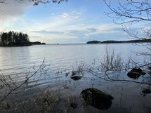 Kuva tontin rannasta Pieliselle