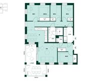 Avara viiden huoneen koti tarjoaa tilaratkaisut suuremmallekin perheelle – nauti arjesta omassa saunassa ja suurella lasitetulla parvekkeella