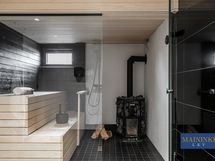 Puulämmitteinen sauna on kiva lisä paritaloasumiseen.