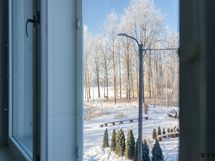 Näkymä keittiön ikkunasta Vanajavedelle