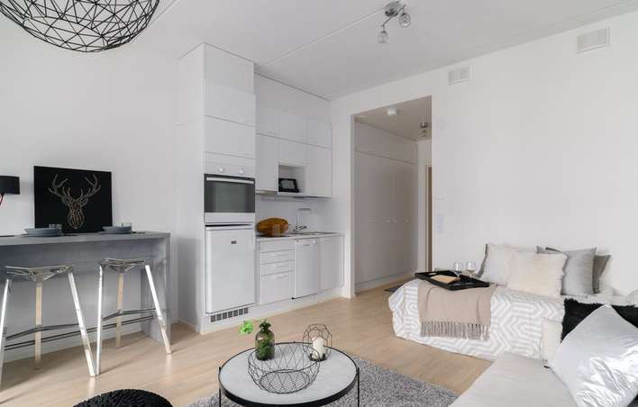 Kerrostalo, 1h + avok + kph + lasitettu parveke, mahdollisuus parkkipaikkaan, 23 m², Alikerava, Kerava