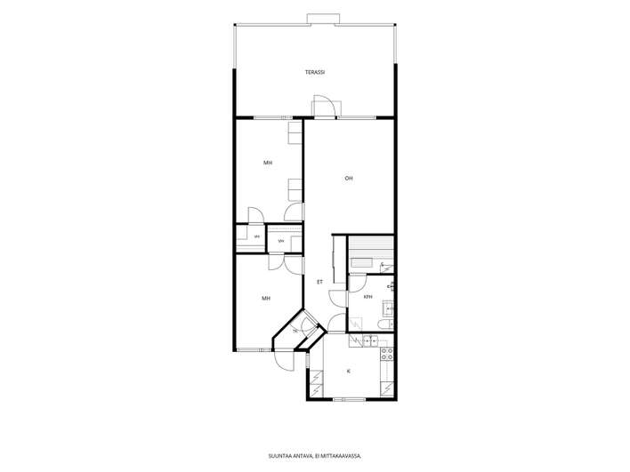 Rivitalo, 3h+k+s+kph, 77 m², Ilpoinen - Ansicht 2