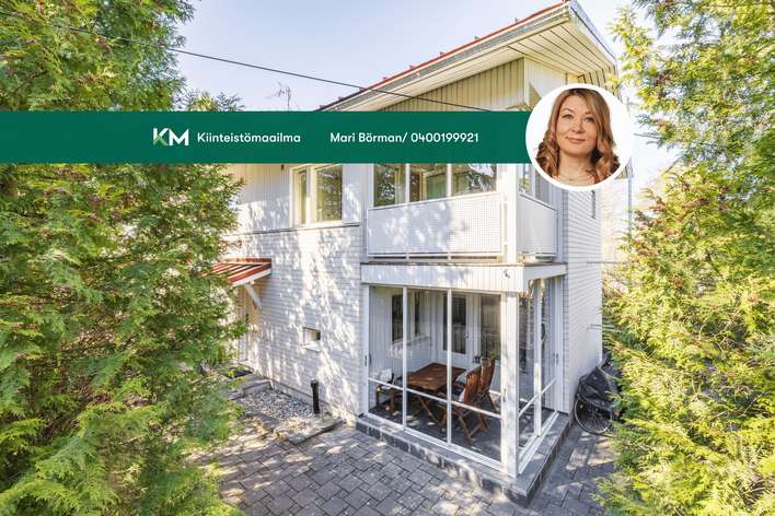 Huvila, 4h, k, kph, s, wc, khh, las.p, las.ter, var, piha, 98 m², Puistola, Helsinki