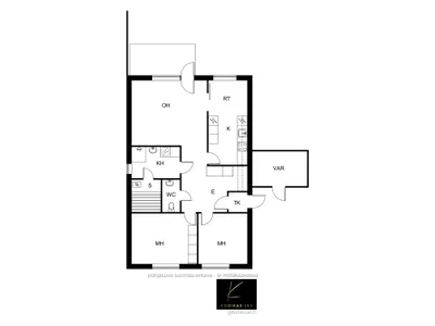 Rivitalo, 3h, k, kph, s, wc, var, 83 m², Heinola - Vista 2