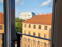 Olohuone ja ranskalainen parveke
