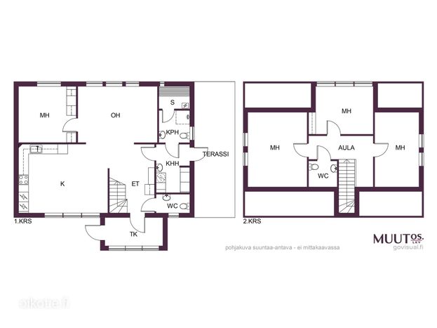Omakotitalo, 5h, k, kph, wc, khh, terassi, autokatos, 127.5 m², Viiala - Näkymä 2