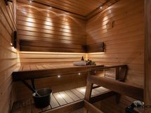 Tyylikäs sauna.