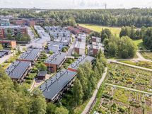 Taloyhtiön sijainti ilmakuvassa