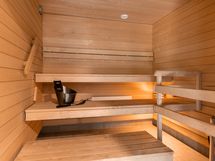 Taloyhtiön sauna.