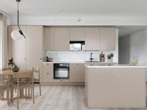 Keittiökalusteiden väriä on mahdollisuus päivittää.