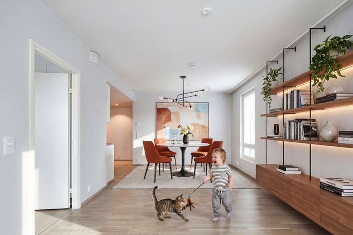 Kerrostalo, 3h+kt+lasitettu parveke, 63,5 m², Olari, Espoo