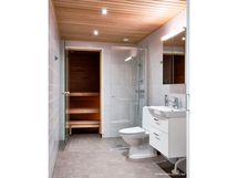 Asunnon B60 kylpyhuone, materiaalit saattavat poiketa ko. asunnossa