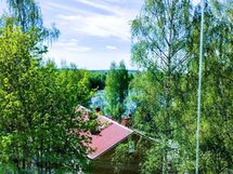 Näkymä parvekkeelta Iidesjärvelle