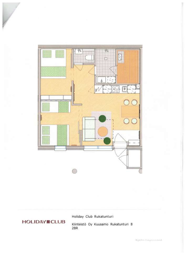 Loma-asunto, 3h + avok + s, 46,5 m², Kuusamo, Kuusamo