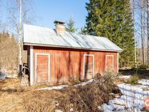 Talousrakennus, sauna ja varasto