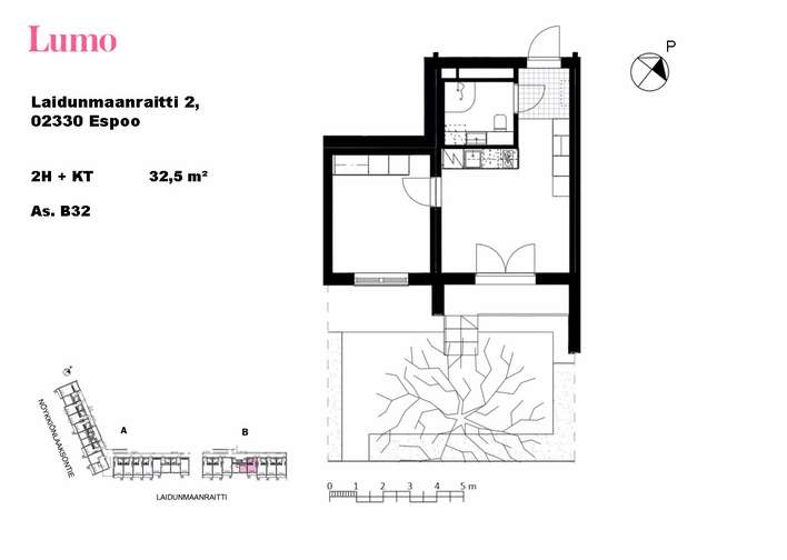 Kerrostalo, 2H+KT, 32,5 m², Nöykkiö - View 3