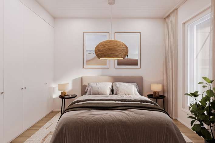 Rivitalo, 2h + k + s, 44,5 m², Ylikylä - Näkymä 3
