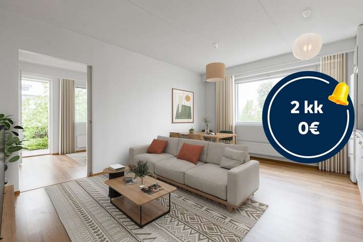 Kerrostalo, 2 H + KT, 49,5 m², Kilo, Espoo