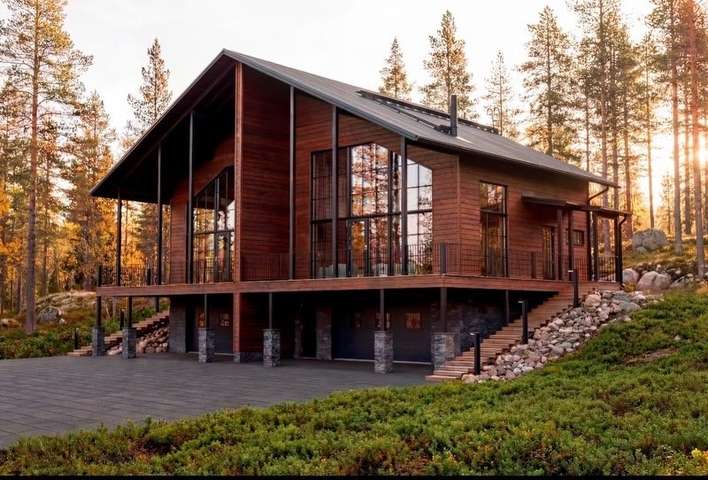 Loma-asunto, Olohuone/keittiö+3mh+et+3wc+ph+s+khh+at+tekn., 129/179 m², Levi Sirkka