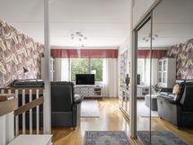 Näkymä sisääntulosta katsottuna