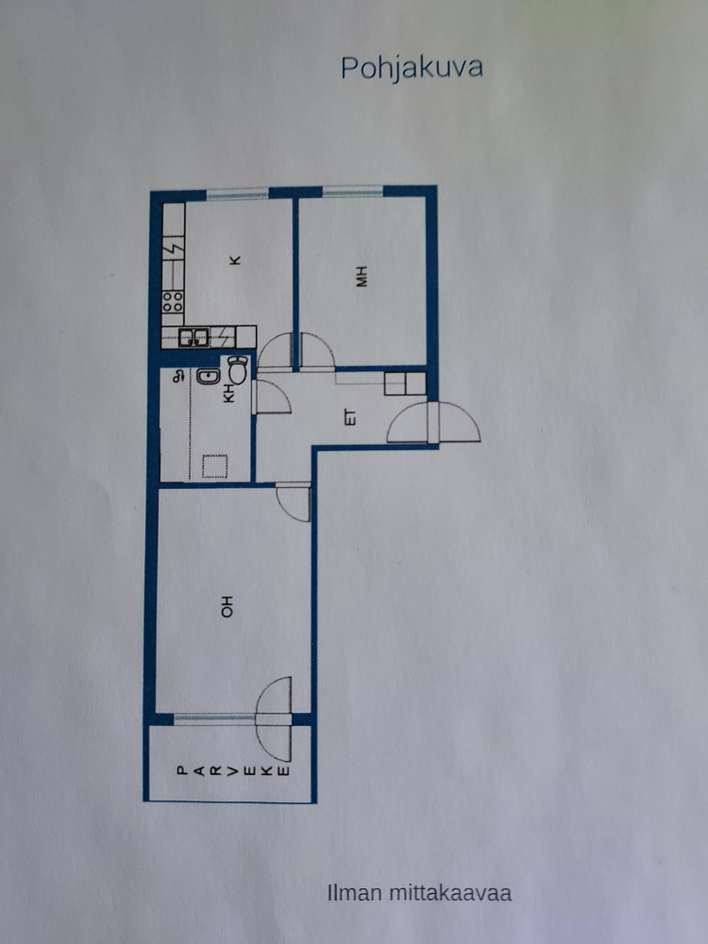 Kerrostalo, 2h + k + parveke/terassi, 63 m², Kaijonharju