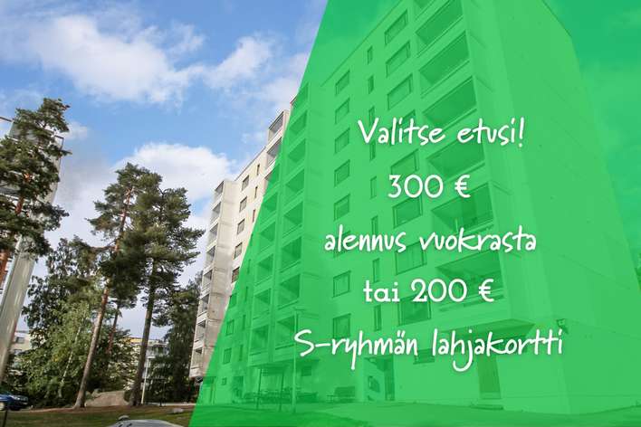 Kerrostalo, 2h+k, 58,5 m², Hervanta, Tampere