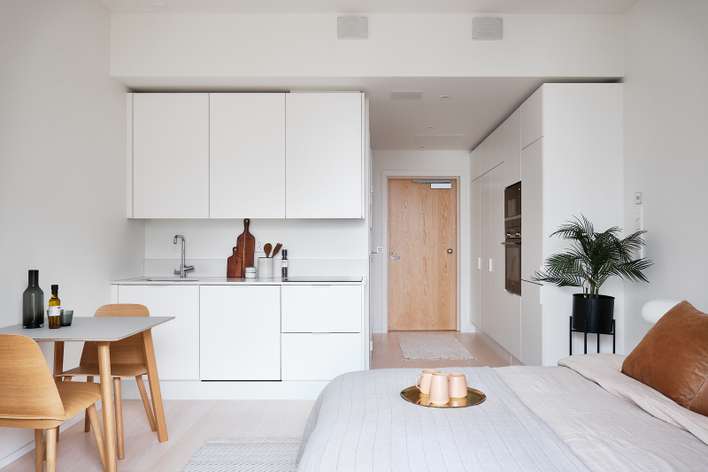 Kerrostalo, 1h+kt+lasitettu parveke, 23 m², Töölö - Näkymä 2