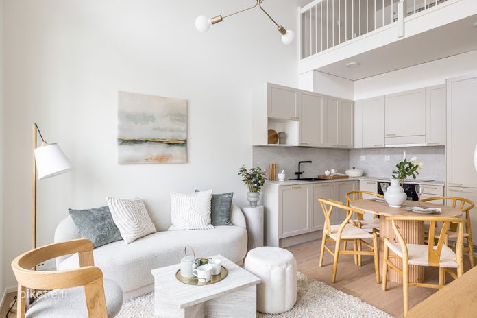 Kerrostalo, 2h, kt, parvi, parveke - Hulppea loft koti!, 59 m², Keskusta - Näkymä 5