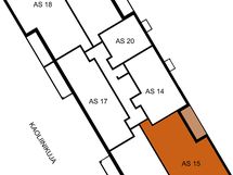 Asunto A15 sijaintikaavio