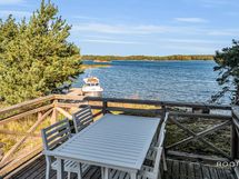 Rantasaunan terassi - Terrass vid strandbastu
