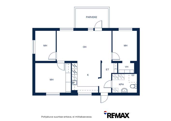 Muu, 4h+k+kph+vh+p, 72 m², Gumböle – pohled 2