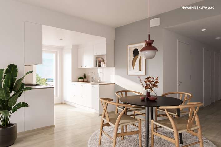 Kerrostalo, 3h+kt+s, 73 m², Suuppa, Pirkkala