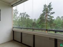 metsäiset näkymät parvekkeelta