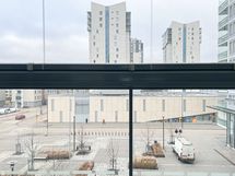 Näkymä parvekkeelta pohjoiseen.