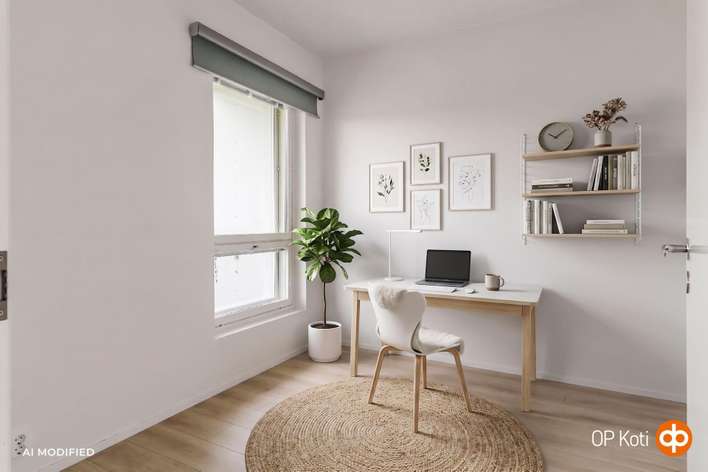 Kerrostalo, 3h+avokeittiö+kph+vh+lasitettu parveke (yj.3h+kt+parv.), 62 m², Leppävaara - Näkymä 4