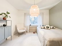 Makuuhuoneen ikkunat on koilliseen.