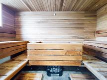 Taloyhtiön sauna.