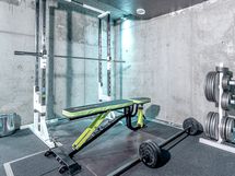 B-talon alakerrassa asukkaiden käytössä kuntosali