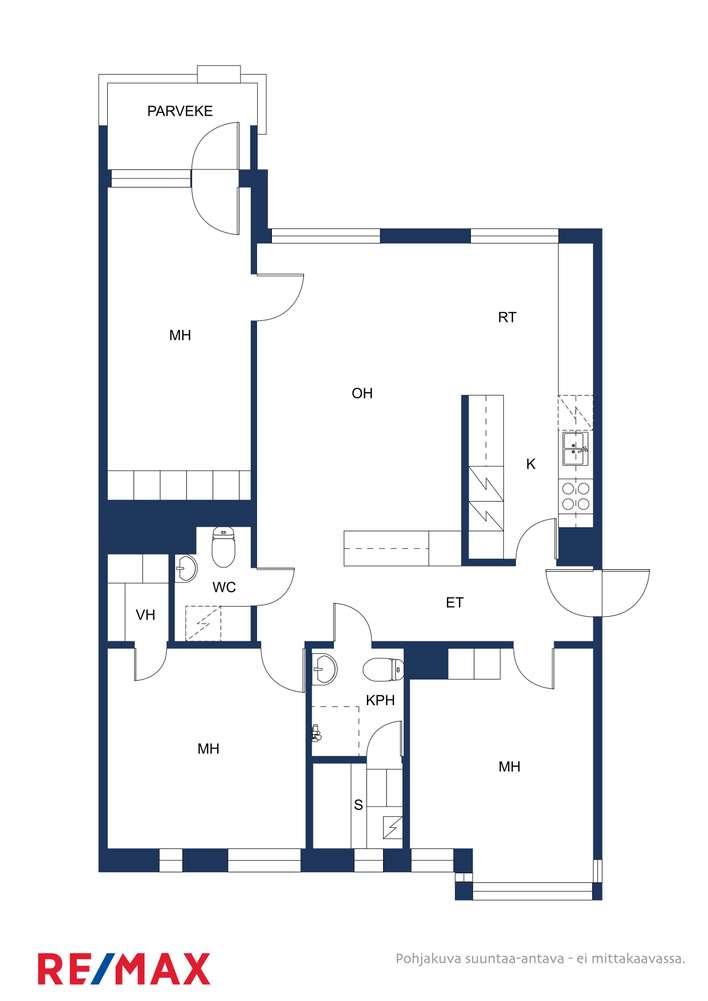 Kerrostalo, 4h+k+kph/s+wc+vh+lasitettu parveke, 107 m², Kamppi - View 2
