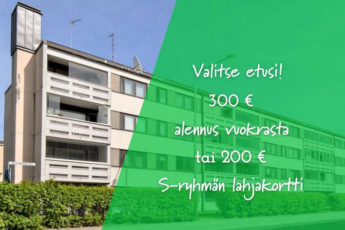 Kerrostalo, 1h+kk, 31 m², Leiri, Lappeenranta
