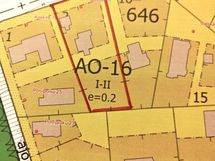 1753 m2:n tontti, rak.oikeutta 350 m2