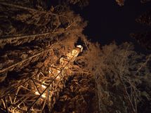 Palovartian torni valopuvussa