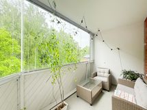 Oma lasitettu parveke