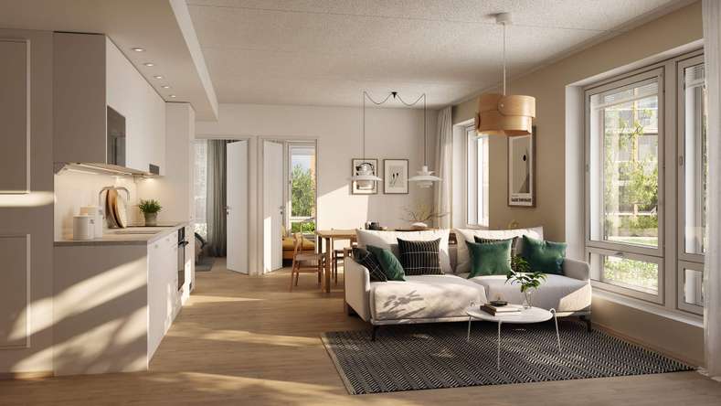 Kerrostalo, 2-3h+kt+s, 61 m², Iso-Heikkilä, Turku