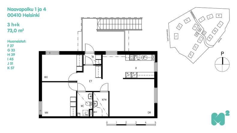 Muu, 3H+K, 73 m², Malminkartano - Näkymä 2